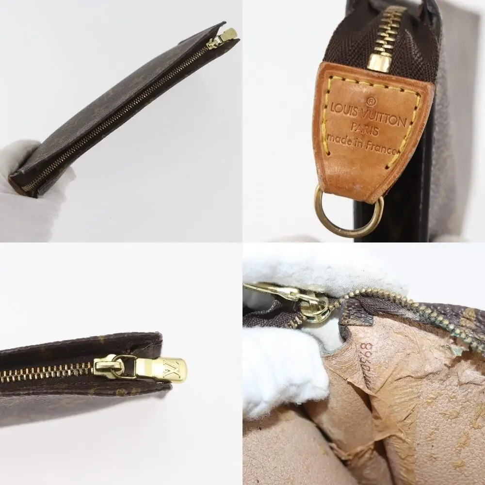 Louis Vuitton Monogram Bucket GM Accessory Pouch Brown